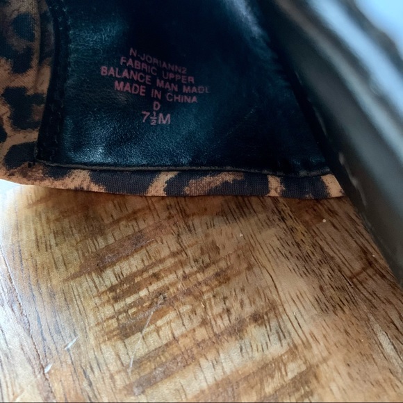 Y2K Nine West Leopard Chunky Platform Slide Sandal - Picture 6 of 8